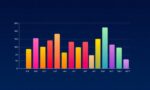 A dynamic illustration of a designer using AI to transform a flat bar chart into a smooth, progressively animated visualization, highlighting the transition from static to dynamic data display with vibrant colors and clean, minimalist shapes --ar 16:9