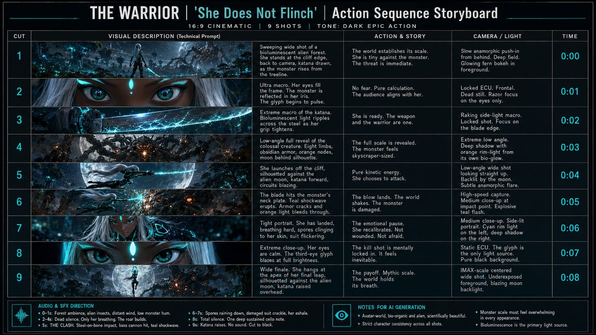 Storyboard / Action Sequence