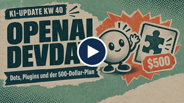 Video ansehen: KI-Update KW 40: DevDay, Sonnet 5.5 und Gemini 4 Argon